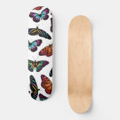 Skateboard Black Colorful Butterflies (Recto)