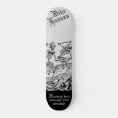 Skateboard Black Death Personalized Medieval Skeletons (Recto)