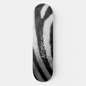 Skateboard Black en White Zebra (Voorkant)