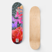 SKATEBOARD BLACK LACE BUTTERFLY ET ROSE (Recto)