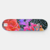 SKATEBOARD BLACK LACE BUTTERFLY ET ROSE (Horz)