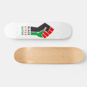 Skateboard Black Lives Matt poing levé symbole Amer africain (Horz)
