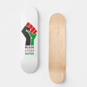 Skateboard Black Lives Matt poing levé symbole Amer africain (Recto)