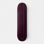 Skateboard Black met roze lijnen HAMbWG (Voorkant)