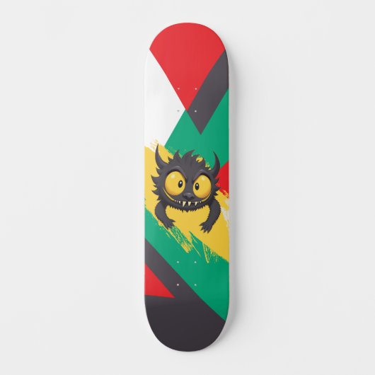 Skateboard black monster (Recto)