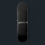 Skateboard Black solid add name text here throw pillo<br><div class="desc">Conception</div>