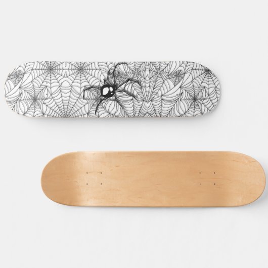 Skateboard Black Spider - Blanc (Horz)
