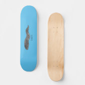 Skateboard Black spotted moray eel cartoon (Recto)