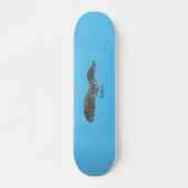 Skateboard Black spotted moray eel cartoon (Devant)