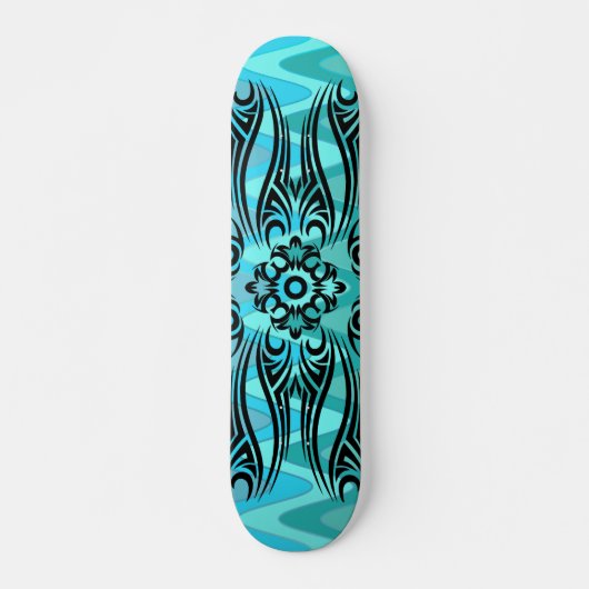 Skateboard Black Tattoo sinus ocean (Devant)