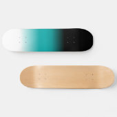 Skateboard Black Teal White ombre (Horz)