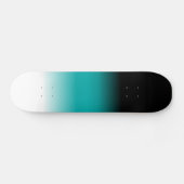 Skateboard Black Teal White ombre (Horz)