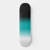 Skateboard Black Teal White ombre (Recto)
