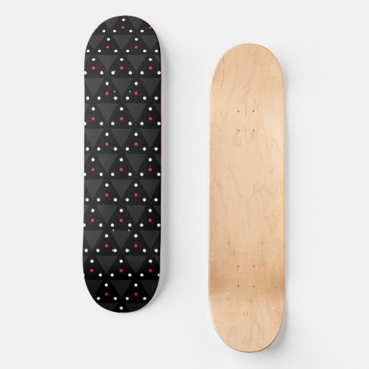 Skateboard Black Triangle UFO Pattern Modern Abstract (Recto)