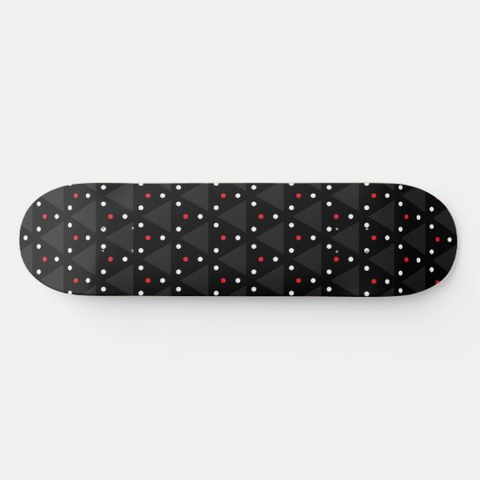 Skateboard Black Triangle UFO Pattern Modern Abstract (Horz)