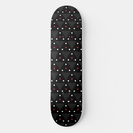 Skateboard Black Triangle UFO Pattern Modern Abstract (Recto)