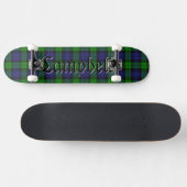 Skateboard Black Watch Campbell Tartan Scottish Plaid Motif (Horz)