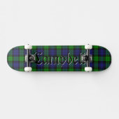 Skateboard Black Watch Campbell Tartan Scottish Plaid Motif (Horz)