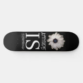 Skateboard Black White FLOWER POSTERS (Horizontaal)