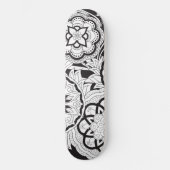 Skateboard black&white pattern with les envoie (Recto)