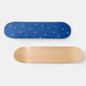 Skateboard blanc arrière - plan bleu (Horz)
