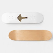 Skateboard blanc Gold Thor's Hammer (Horz)