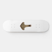 Skateboard blanc Gold Thor's Hammer (Horz)