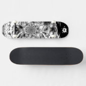 Skateboard Blanc noir cool (Horz)