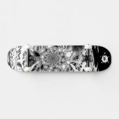 Skateboard Blanc noir cool (Horz)
