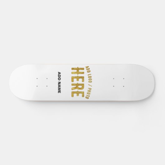 SKATEBOARD BLANC PERSONNALISABLE MODERNE ET MARQUE VERIFIE DE (Horz)