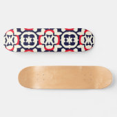 Skateboard Blanc rouge et bleu de luxe (Horz)