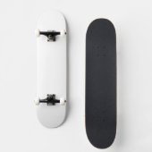 Skateboard Blanc solide (Recto)