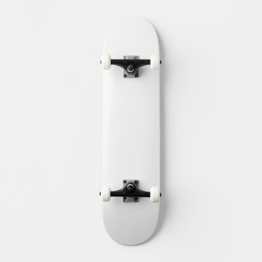 Skateboard Blanc solide (Recto)