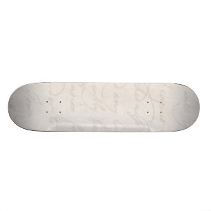Skateboard Blanc vintage de modèle des textes d'antiquité d
