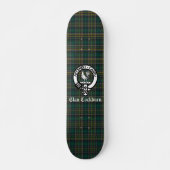 Skateboard Blason de Clan Cockburn et Tartan (Devant)
