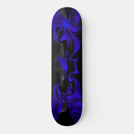 Skateboard Blauwe Gloed (Voorkant)