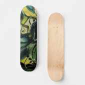 Skateboard Bleu Abstrait (Recto)