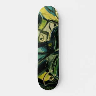 Skateboard Bleu Abstrait