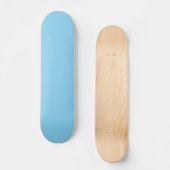 Skateboard Bleu arctique de couleur solide (Recto)