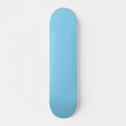 Skateboard Bleu arctique de couleur solide (Devant)