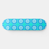 Skateboard Bleu Avec Remplissage Sur Turquoise (Horz)