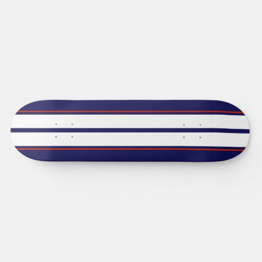 Skateboard Bleu, blanc et rouge Classy (Horz)
