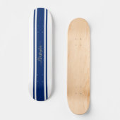 Skateboard Bleu Bleu Classique Bleu Bleu Traces Or Monogramme (Recto)