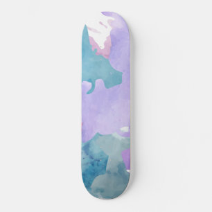 Skateboard Bleu camouflage