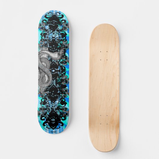 Skateboard Bleu Cobra (Recto)