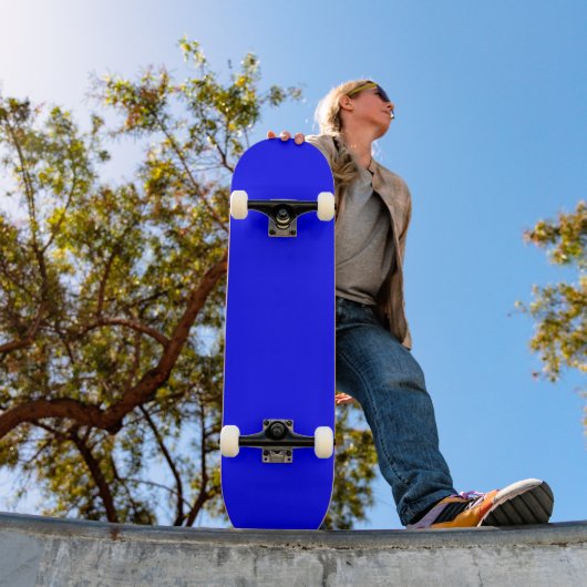 Skateboard Bleu (couleur solide) (Extérieur 1)