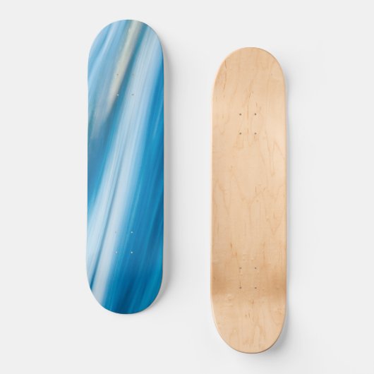 Skateboard Bleu de mer Abstrait (Recto)