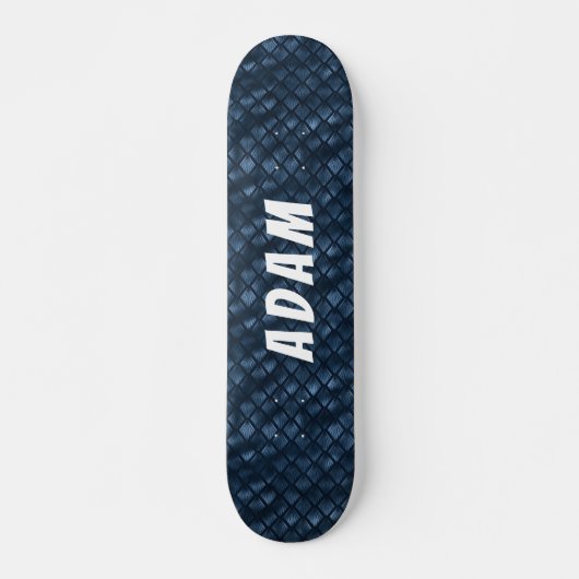 skateboard bleu élégant (Devant)