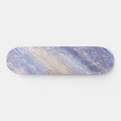 Skateboard Bleu et beige Abstrait et embrouillé (Horz)
