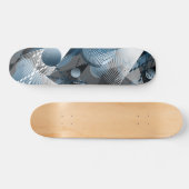 Skateboard Bleu et gris. Résumé. (Horz)